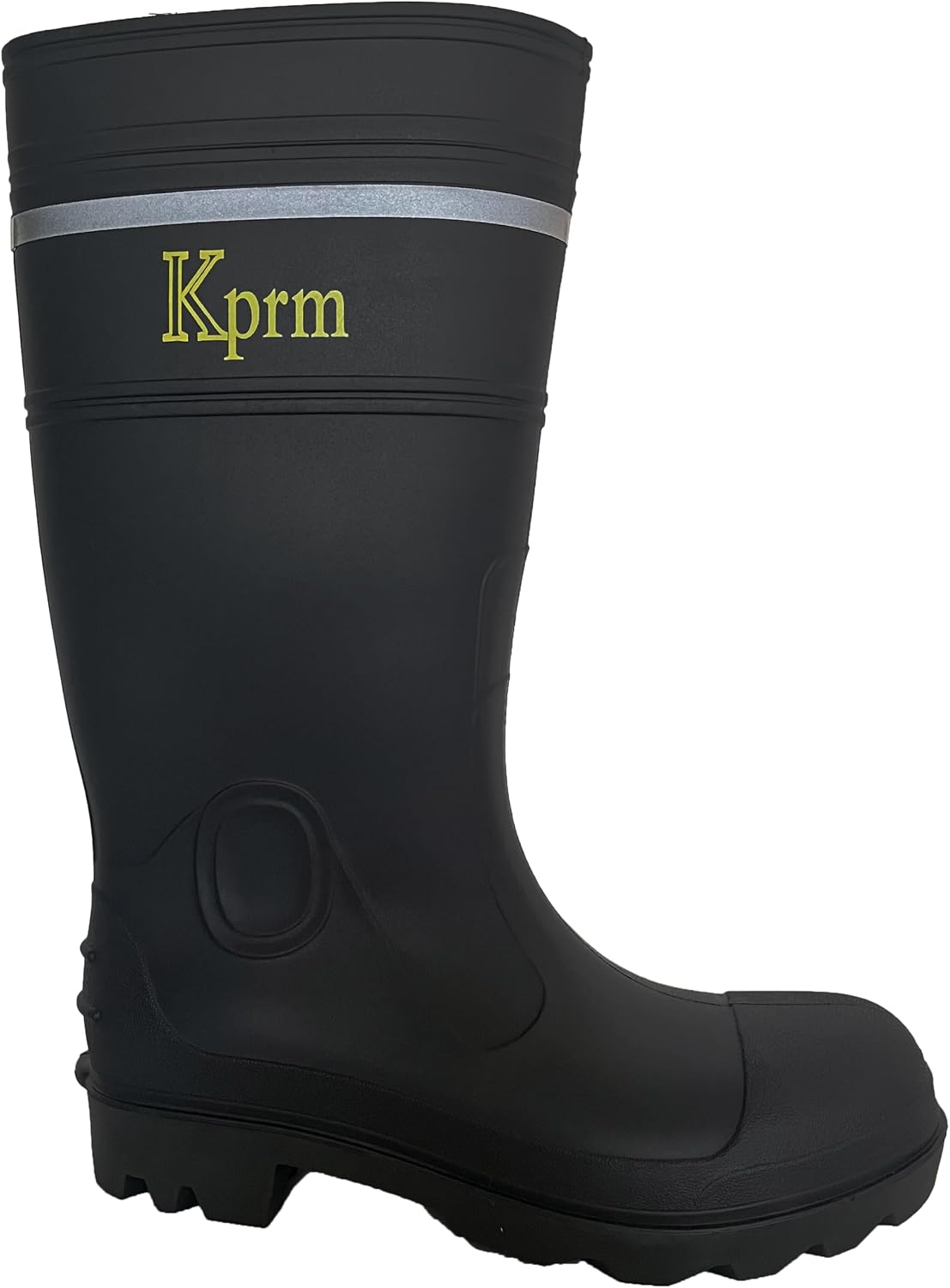 Mens Steel Toe Rain Boots Waterproof Non-Slip Rubber Work Boot Outdoor