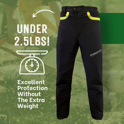 FORESTER Chainsaw Protective Pants – Lightweight 360 Degree Class A Safety Protection for Forestry and Arborist