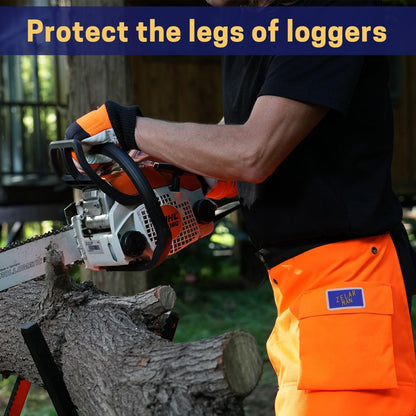 Chainsaw Chaps,Chainsaw Safety Apron,Chainsaw Protection Pants with Adjustable Belt&Pocket,Forestry Protective Gear