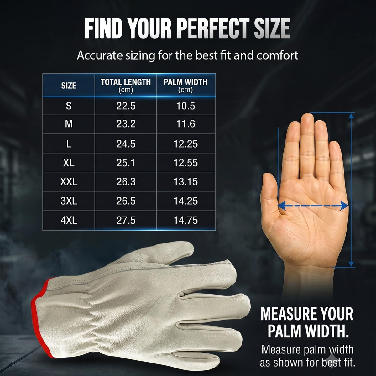 Toledano Industries 12 Pair Large Leather Work Gloves for Men, Heavy Duty