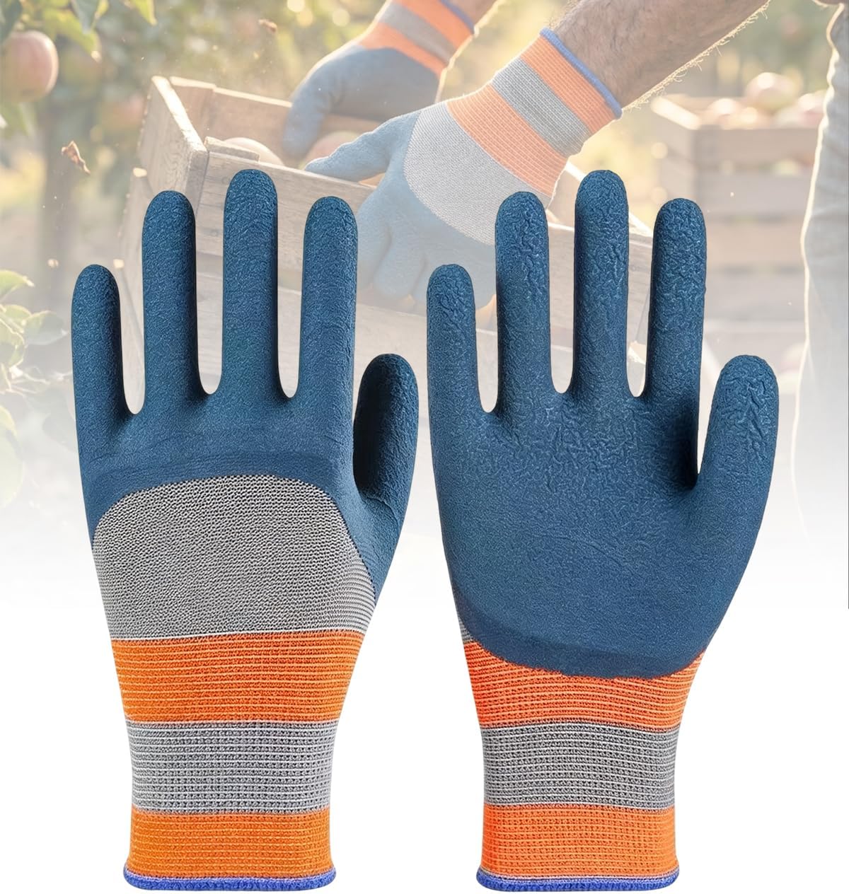Rubber Coated Gardening Gloves for Women and Men