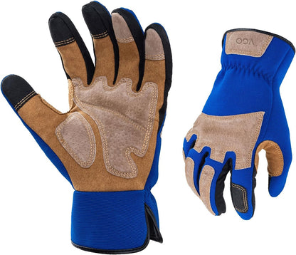 Vgo... Gardening Work Gloves for Men,Thornproof,Touchscreen(SL7475,S)