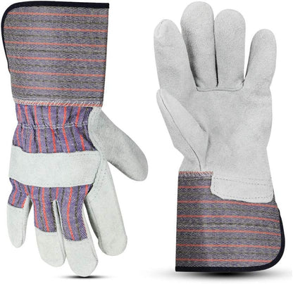 Glove Station Cowhide Leather Work Gloves, Heavy-Duty, Men & Women