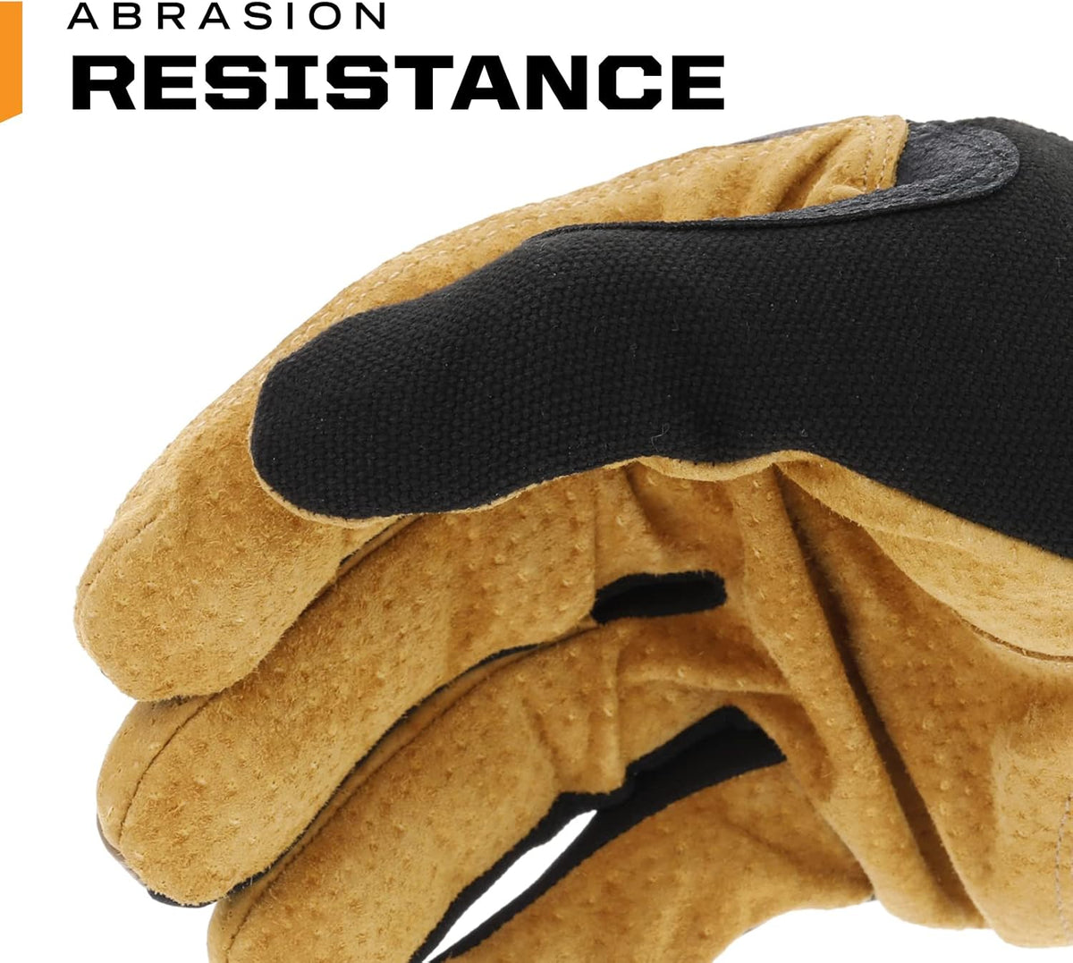 Mechanix Wear: Durahide Leather FastFit Work Glove with Elastic Cuff for Secure Fit