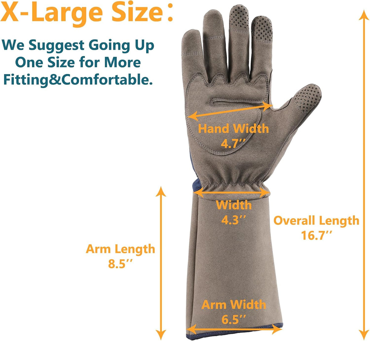 COOLJOB Thorn Proof Rose Pruning Garden Gloves for Men, Long Sleeve Large