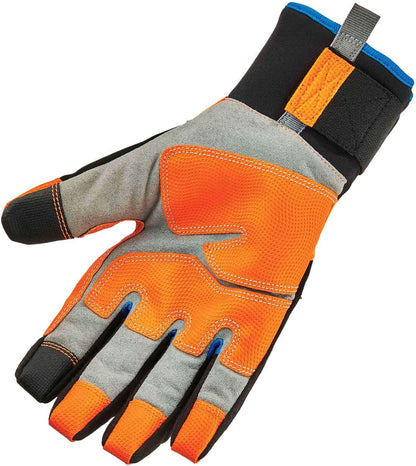 Waterproof Work Gloves, Thermal Insulated, Touchscreen, Enhanced Grip, Ergodyne ProFlex 818WP,Black