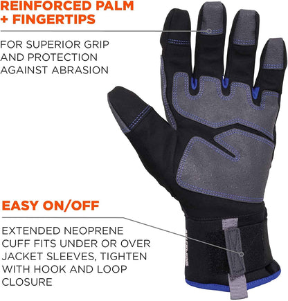 Ergodyne ProFlex Reinforced Thermal Waterproof Insulated Work Gloves