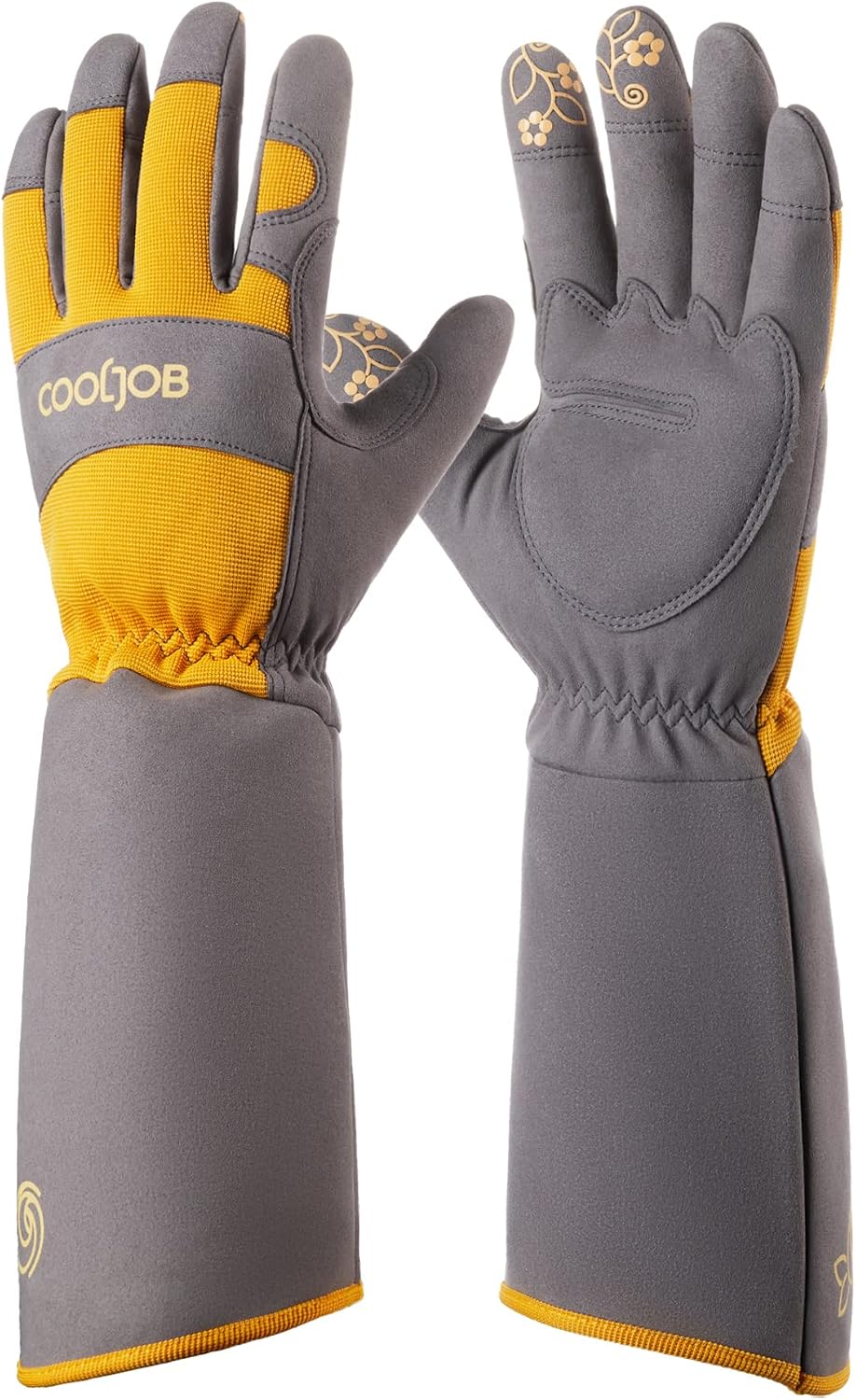 COOLJOB Thorn Proof Rose Pruning Garden Gloves for Men, Long Sleeve Large