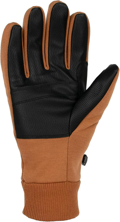 Carhartt Men's Wind Fighter Thermal-Lined Fleece Touch-Sensitive Knit Cuff Glove