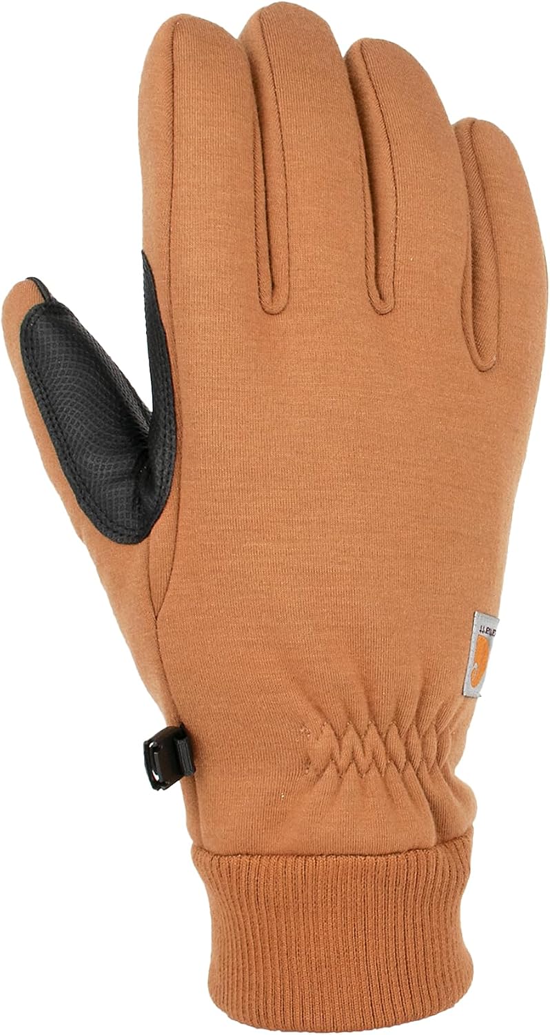 Carhartt Men's Wind Fighter Thermal-Lined Fleece Touch-Sensitive Knit Cuff Glove