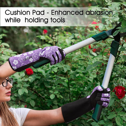 COOLJOB Thorn Proof Rose Pruning Garden Gloves for Men, Long Sleeve Large