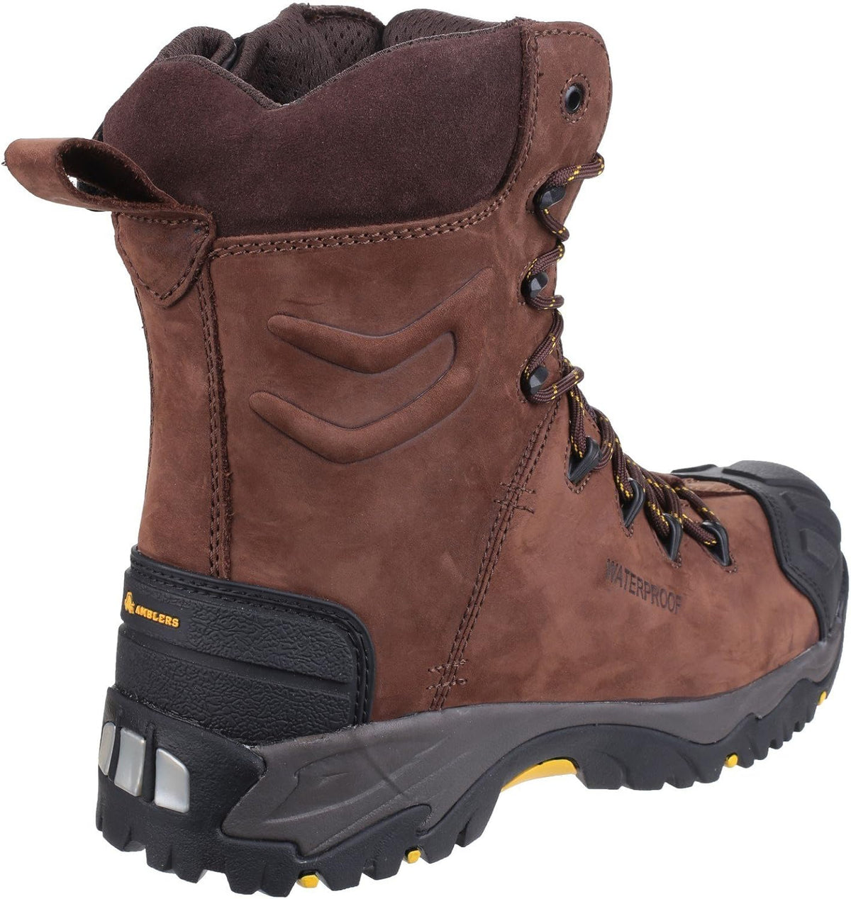Amblers Safety Mens AS995 Pillar Waterproof Hi-Leg Lace up Safety Boot Brown Size UK 7 EU 41