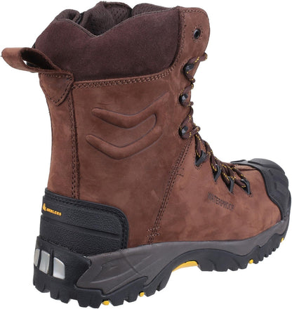 Amblers Safety Mens AS995 Pillar Waterproof Hi-Leg Lace up Safety Boot Brown Size UK 7 EU 41