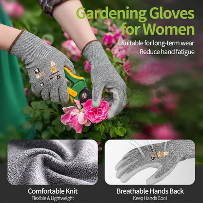 Schwer 12 Pairs A6 Cut Resistant Work Gloves, Reinforced Thumb, CR3028, S