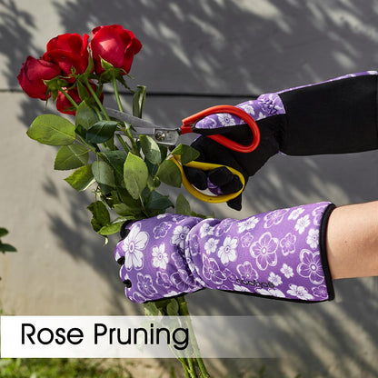 COOLJOB Thorn Proof Rose Pruning Garden Gloves for Men, Long Sleeve Large