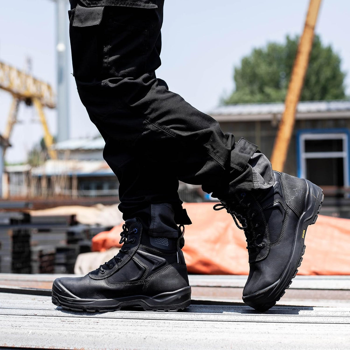 MWORK 6" Safety Work Boots For Men Water Resistant Composite Toe Puncture Resistant EH Non Slip No Metal ASTM F2413-18 Comfortable&Durable MW9276