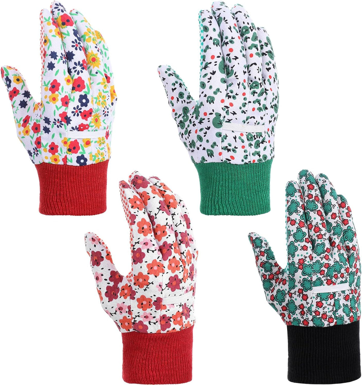 4 Pairs Womens Gardening Gloves, Garden Gloves for Women