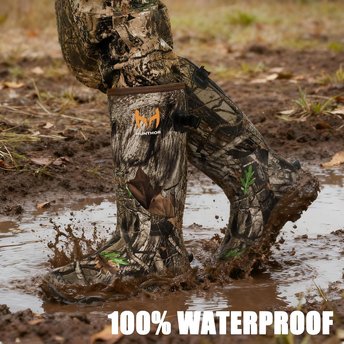 Hunthor Hunting Boots for Men, Waterproof Xerogel Insulated, Rubber Boots