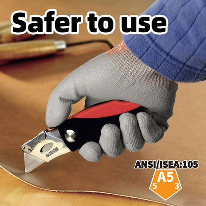 Schwer 12 Pairs A6 Cut Resistant Work Gloves, Reinforced Thumb, CR3028, S