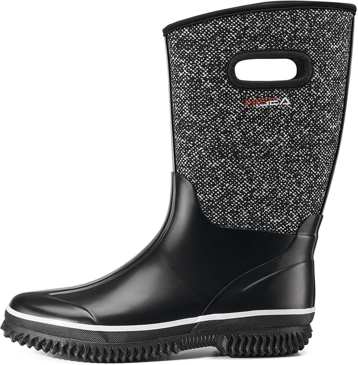 HISEA Women's Mud Rain Boots, Waterproof Insulated Rubber Garden Shoes