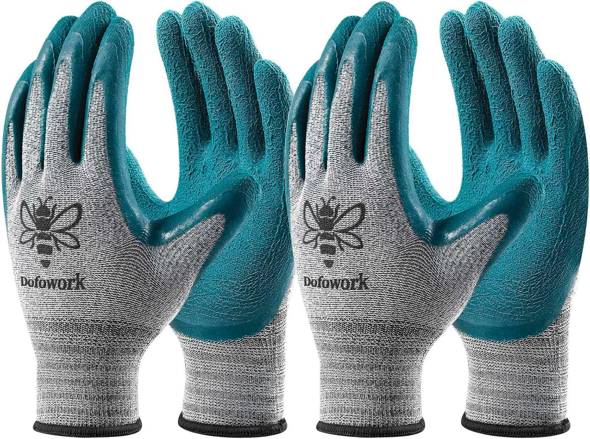 Dofowork Gardening Gloves - 6 Pair Gardening Gloves for Women/Men with Grip