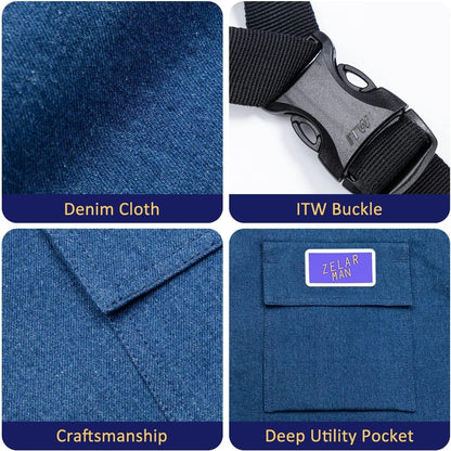 Chainsaw Chaps,Chainsaw Safety Apron,Chainsaw Protection Pants with Adjustable Belt&Pocket,Forestry Protective Gear