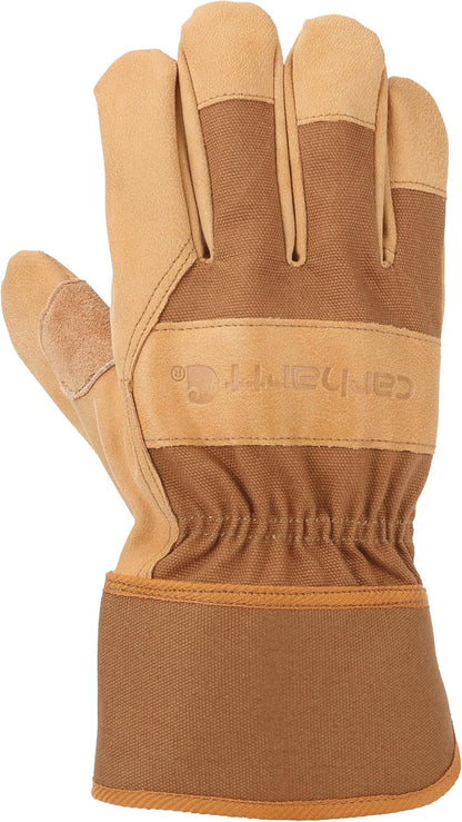 Carhartt Men's Duck Synthetic Leather Safety Cuff Glove