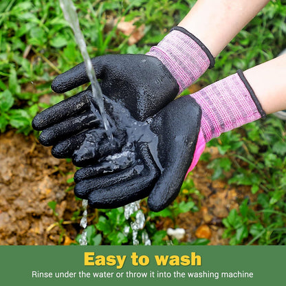 Dofowork Gardening Gloves - 6 Pair Gardening Gloves for Women/Men with Grip