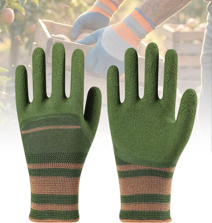 Rubber Coated Gardening Gloves for Women and Men