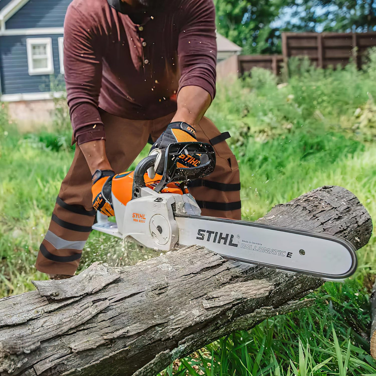 AYKRM Chainsaw Chaps 8-layer Protective Apron Wrap Adjustable orange Chainsaw Pants/Chap for Loggers Forest Workers