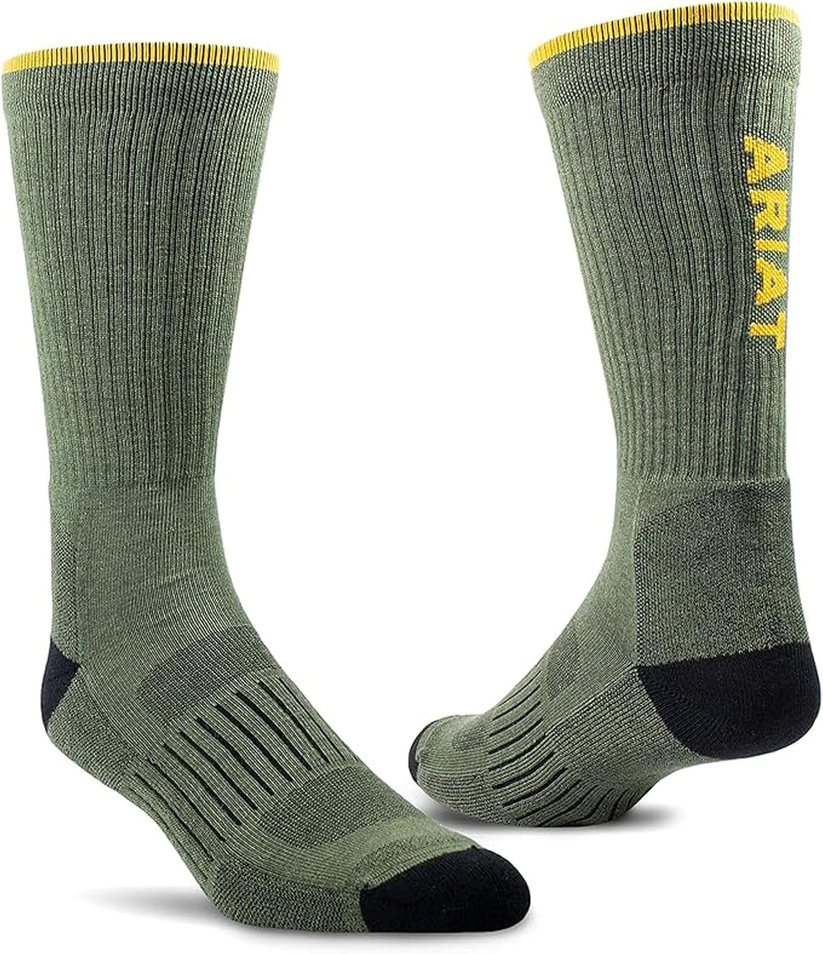 ARIAT Men’s Crew Socks 2-Pack, Premium Quality, Comfortable Fit for All-Day Wear