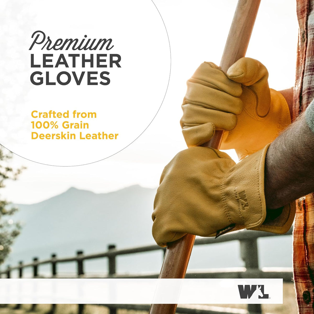 Wells Lamont Men's Deerskin Driving Gloves, Soft Grain Leather, Large