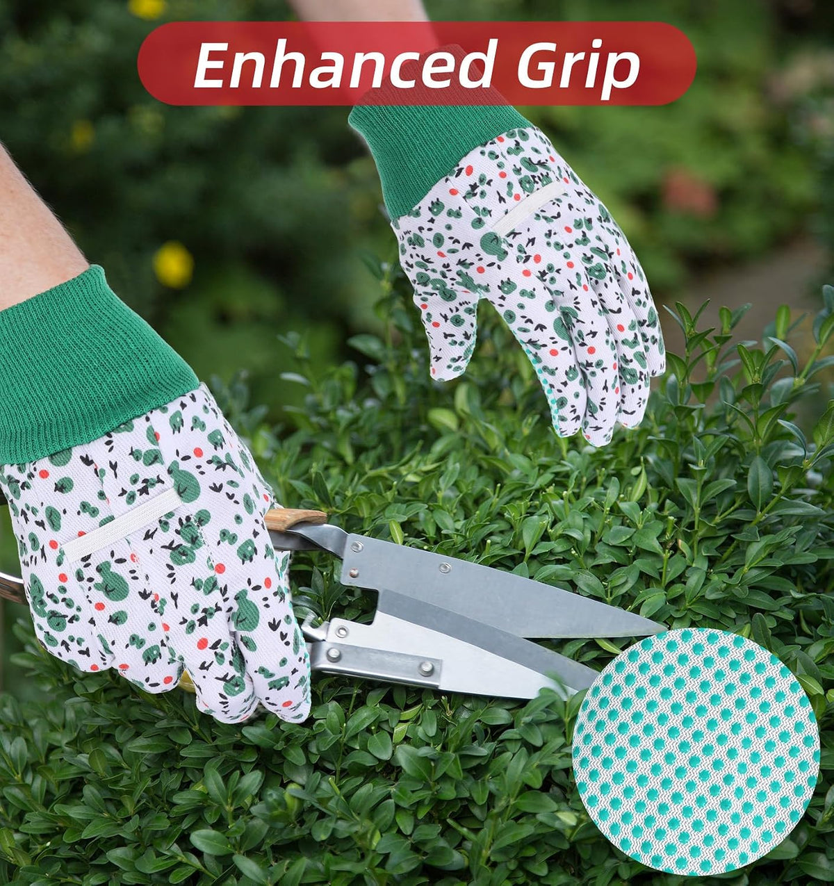 4 Pairs Womens Gardening Gloves, Garden Gloves for Women