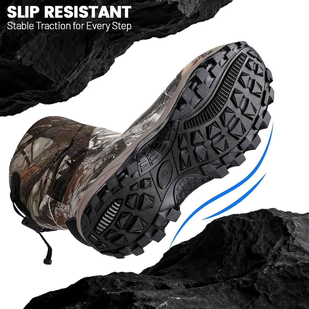 Hunthor Hunting Boots for Men, Waterproof Xerogel Insulated, Rubber Boots