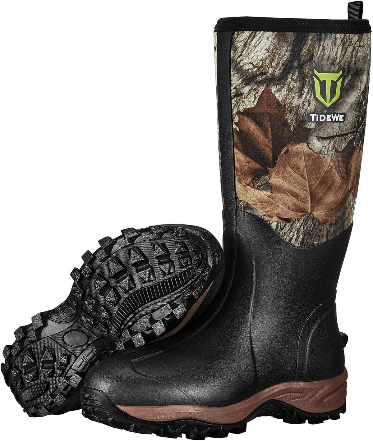 TIDEWE Rubber Neoprene Boots for Men and Women, Waterproof Rain Boot