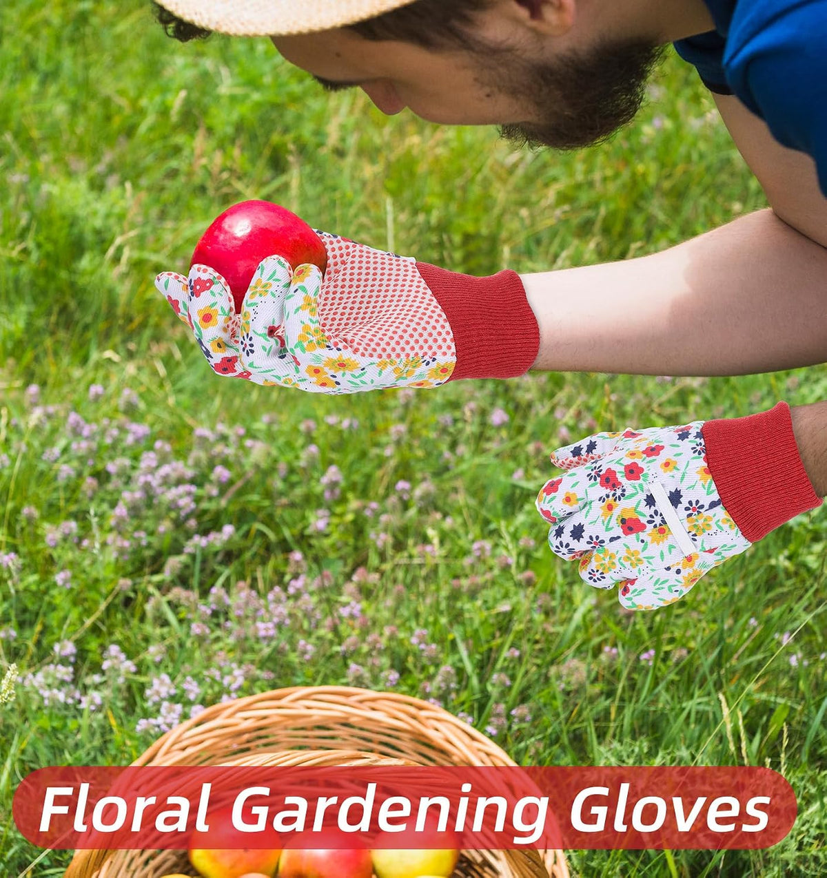 4 Pairs Womens Gardening Gloves, Garden Gloves for Women