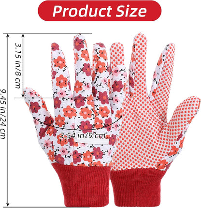 4 Pairs Womens Gardening Gloves, Garden Gloves for Women