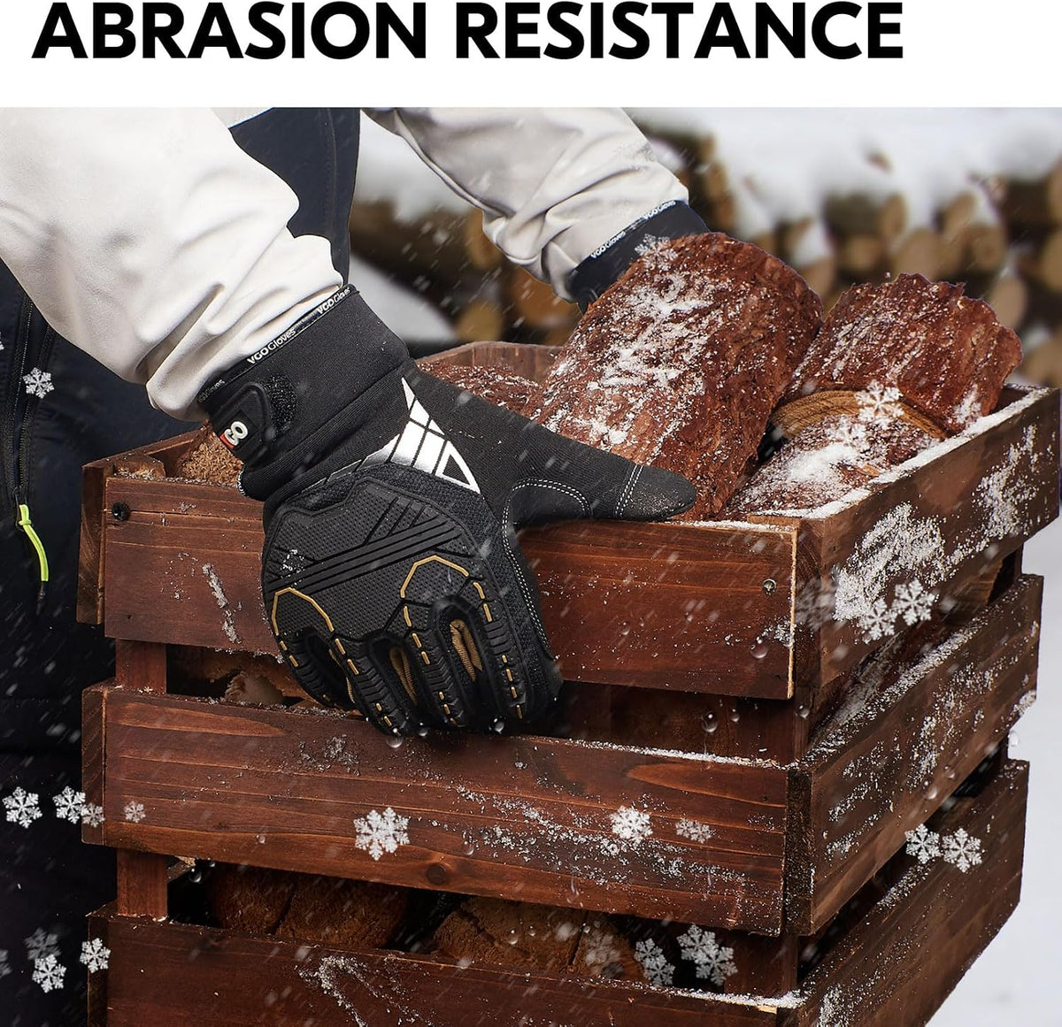 Vgo... 32°F Waterproof Winter Work Gloves Men Mechanic Touch(SL8849FW)