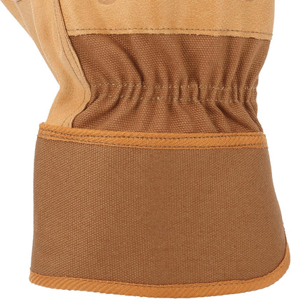Carhartt Men's Duck Synthetic Leather Safety Cuff Glove