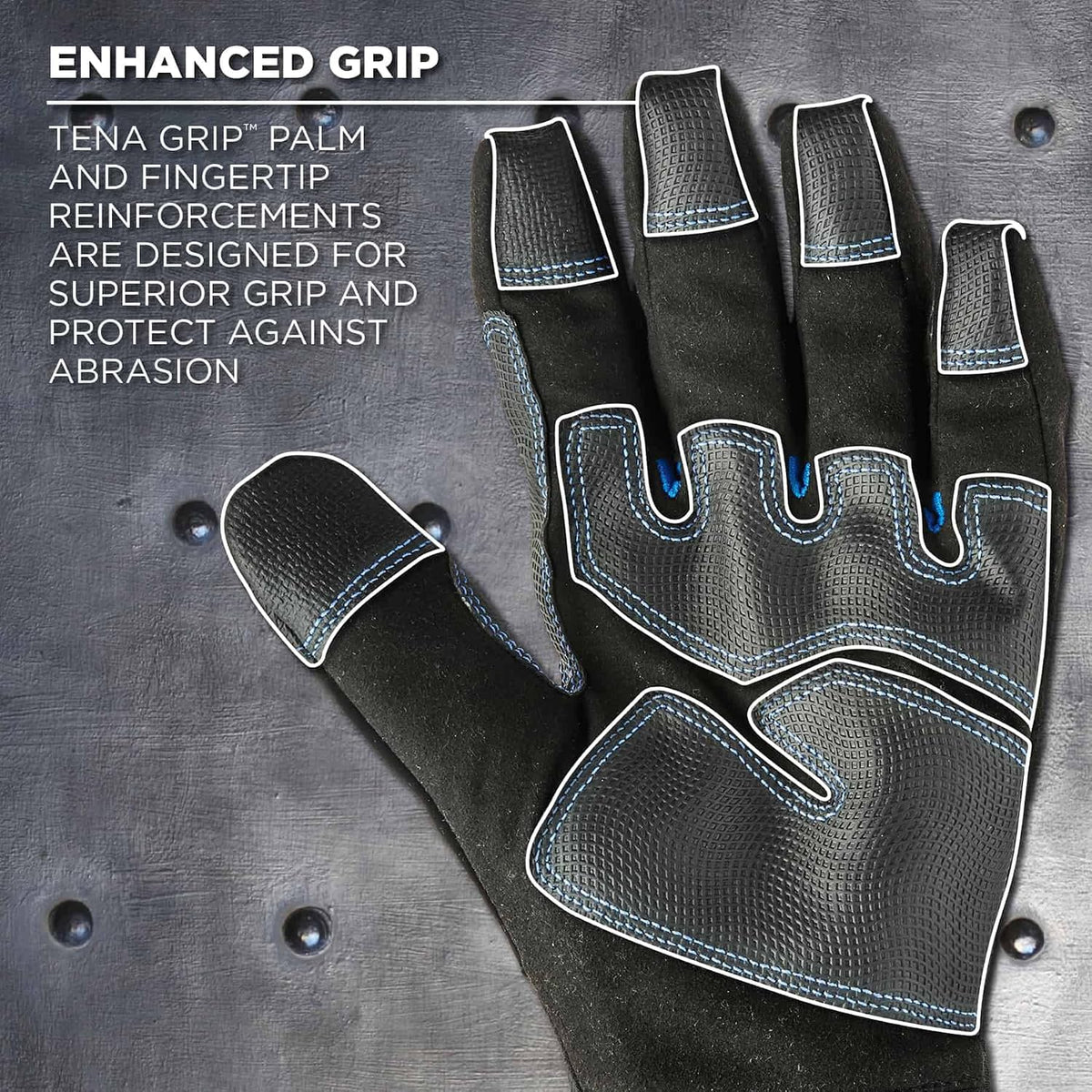 Waterproof Work Gloves, Thermal Insulated, Touchscreen, Enhanced Grip, Ergodyne ProFlex 818WP,Black