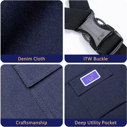 Chainsaw Chaps,Chainsaw Safety Apron,Chainsaw Protection Pants with Adjustable Belt&Pocket,Forestry Protective Gear