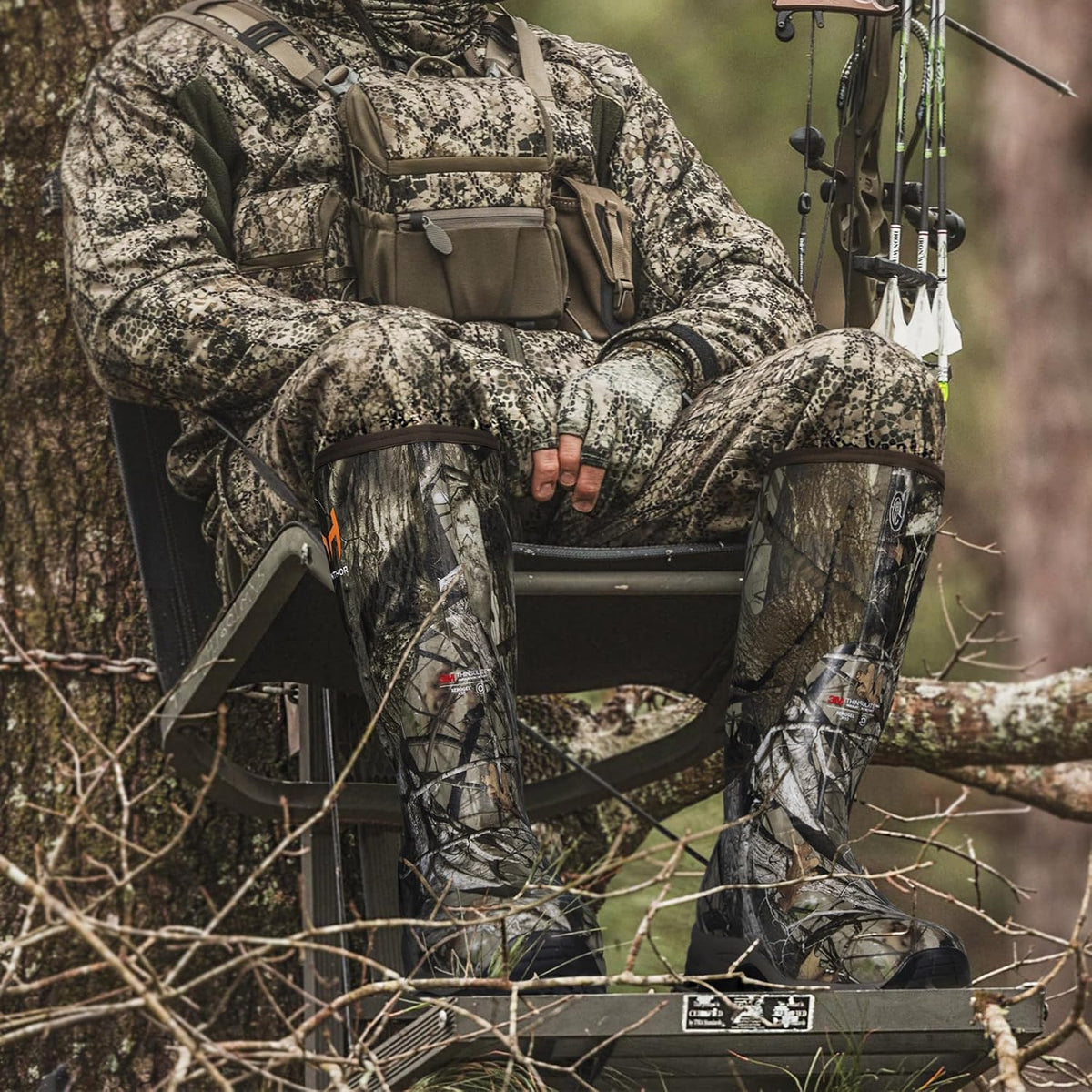 Hunthor Hunting Boots for Men, Waterproof Xerogel Insulated, Rubber Boots