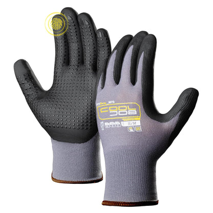 COOLJOB 3/6/12 Pairs Nitrile Rubber Dipped Nylon Safety Work Gloves