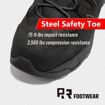 ROCKROOSTER Mens Waterproof Steel Toe Safety Work Boots AH001