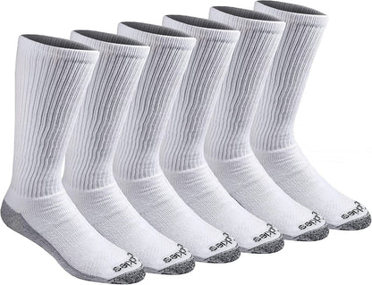Dickies Men's Dri-Tech Moisture Control Boot-Length Socks, Available in L-XL (6, 12 Pairs)