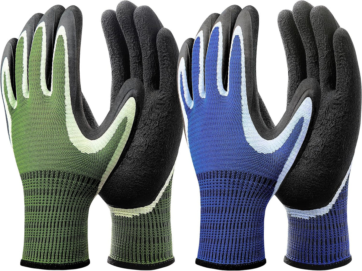 Dofowork Gardening Gloves - 6 Pair Gardening Gloves for Women/Men with Grip